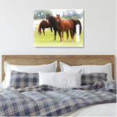 Pferde/Leinwand Leinwanddruck (Insitu (Schlafzimmer))