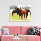 Pferde/Leinwand Leinwanddruck (Insitu (Wohnzimmer))
