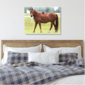 Pferde/Leinwand Leinwanddruck (Insitu (Schlafzimmer))
