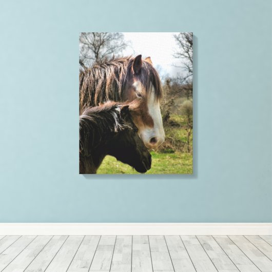 PFERDE LEINWANDDRUCK (Insitu (Holzboden))
