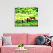 PFERDE LEINWANDDRUCK (Insitu (Wohnzimmer))