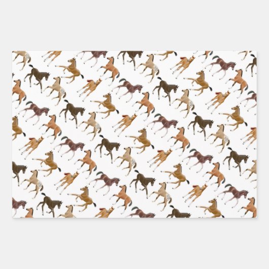 Pferde-Liebe Geschenkpapier Set (Vorderseite 2)