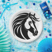 Pferde Liebe Reittiere Pappteller (Party)