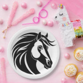 Pferde Liebe Reittiere Pappteller (Party)