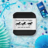 Pferde machen mich glücklich Sie nicht so viel lus Pappteller (Party)