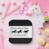 Pferde machen mich glücklich Sie nicht so viel lus Pappteller (Party)