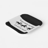 Pferde machen mich glücklich Sie nicht so viel lus Pappteller (Gewinkelt)