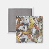 Pferde Magnet (Vorderseite/Rückseite)