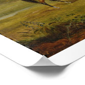 Pferde: Mais und Fohlen in einem Feld (Öl auf Poster (Ecke)