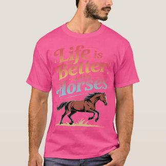 Pferde Männer Süßes Leben Ist Besser Mit Pferden H T-Shirt