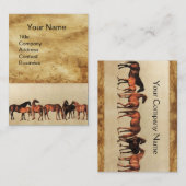 PFERDE/MAREN UND FOHLEN VISITENKARTE (Vorne/Hinten)