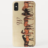 PFERDE/MARKE UND FOHLEN Monogramm Case-Mate iPhone Hülle (Rückseite)