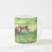 PFERDE MATTGLASTASSE (VorderseiteRechts)