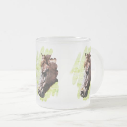 PFERDE MATTGLASTASSE (VorderseiteRechts)