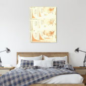 Pferde, Maultiere, Esel, Schafe Leinwanddruck (Insitu (Schlafzimmer))