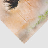 Pferde mit Aquarellfarben Kunst Seidenpapier (Detail)