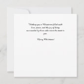 Pferde mit festlicher Dekoration Mitteilungskarte (Rückseite)