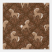 Pferde mit floral Elementen Tapete (Vorderseite)