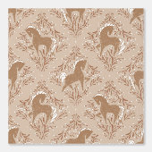 Pferde mit floral Elementen Tapete (Vorderseite)