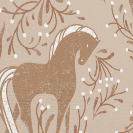 Pferde mit floral Elementen Tapete (Naht)