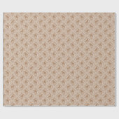 Pferde mit floralen Elementen Geschenkpapier (Flach)