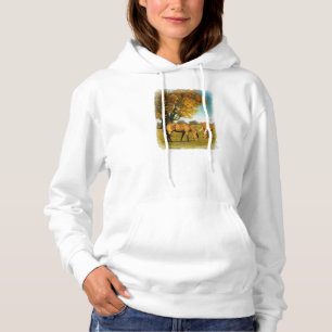 Pferde mit Herbstfarben Ladys Hoodie