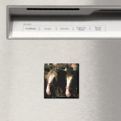 Pferde mit Kopfbedeckung Magnet (In Situ (Geschirrspüler))