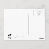 Pferde mit Vollmond Postkarte (Rückseite)
