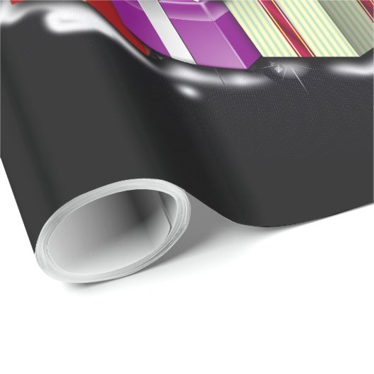 Pferde mit Weihnachtsarten Geschenkpapier (Rolleneckpunkt)