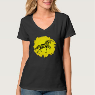 Pferde Motif Pferd Elegante Landtiere farbenfroh H T-Shirt