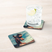 Pferde-Mund-Zähne Neigh Wild Horse Animal Getränkeuntersetzer (Rechte Seite)