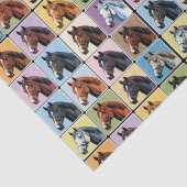 Pferde Muster kreative Kunsthandwerk Wrapping Reit Seidenpapier (Detail)