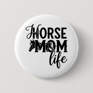 Pferde-Mutter-Leben Button