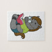 Pferde-Nerd-Brille Puzzle (Horizontal)