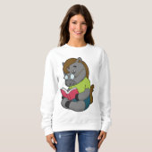 Pferde-Nerd-Brille Sweatshirt (Vorne ganz)