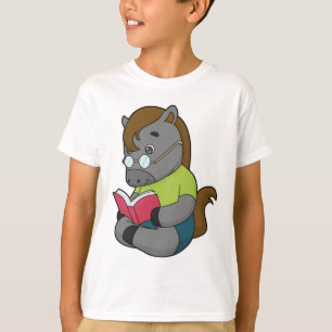 Pferde-Nerd-Brille T-Shirt