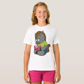 Pferde-Nerd-Brille T-Shirt (Vorne ganz)