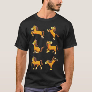 Pferde niedliche Reitgeschenke Idee und Alusian T-Shirt