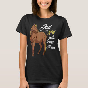 Pferde Niedlicher Racing Ride Fan von Tieren T-Shirt