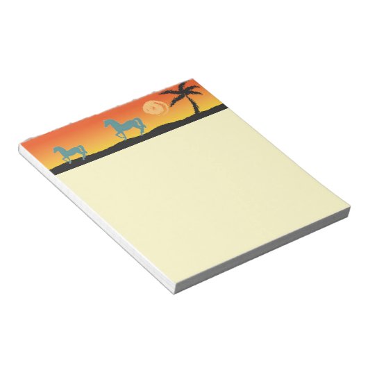 Pferde NotePad Notizblock (angewinkelt)