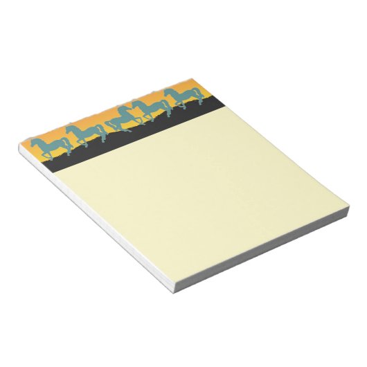 Pferde NotePad Notizblock (angewinkelt)