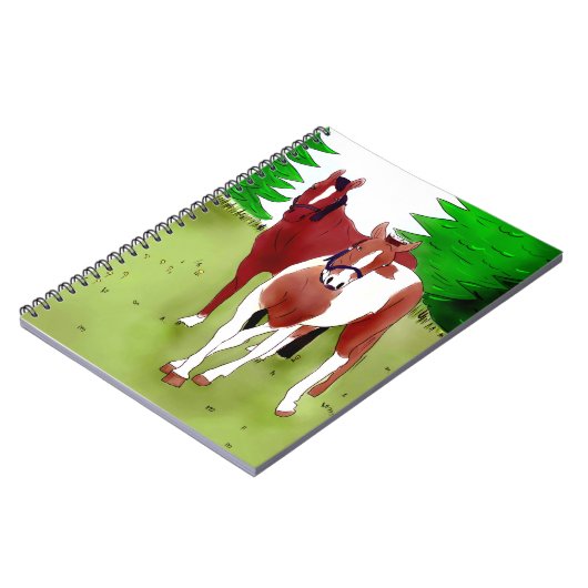 Pferde Notizblock (Linke Seite)