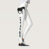 Pferde- oder Ponygewohnheitstext Leggings (Rechts)