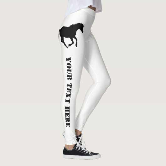 Pferde- oder Ponygewohnheitstext Leggings (Rechts)