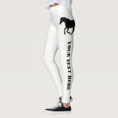 Pferde- oder Ponygewohnheitstext Leggings (Links)