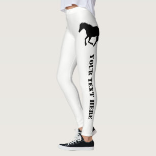 Pferde- oder Ponygewohnheitstext Leggings