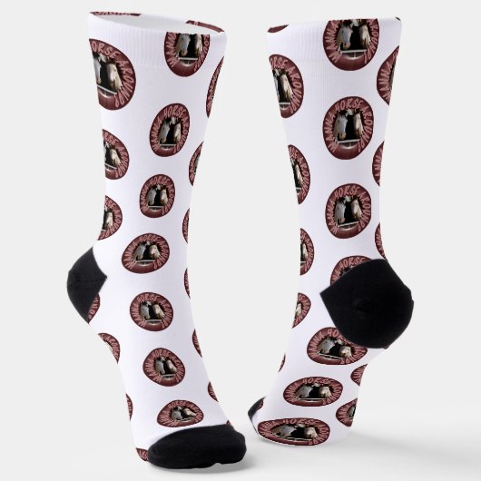 Pferde-Paar Valentinstag Socken (Gewinkelt)