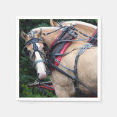 Pferde Palomino Harness Serviette (Vorderseite)