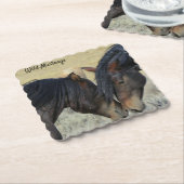 Pferde-Papierset coaster Untersetzer (angewinkelt)