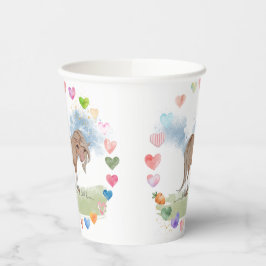 Pferde Pappbecher für Kindergeburtstag